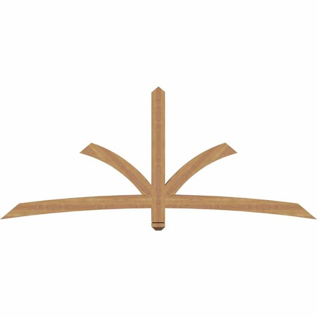 Ekena Millwork Davenport Timber Gable Bracket, Western Red Cedar, 84"W x 35"H x 3 1/2"D x 3 1/2"F, 10/12 Pitch GBW084X35X0404DAV00SWR